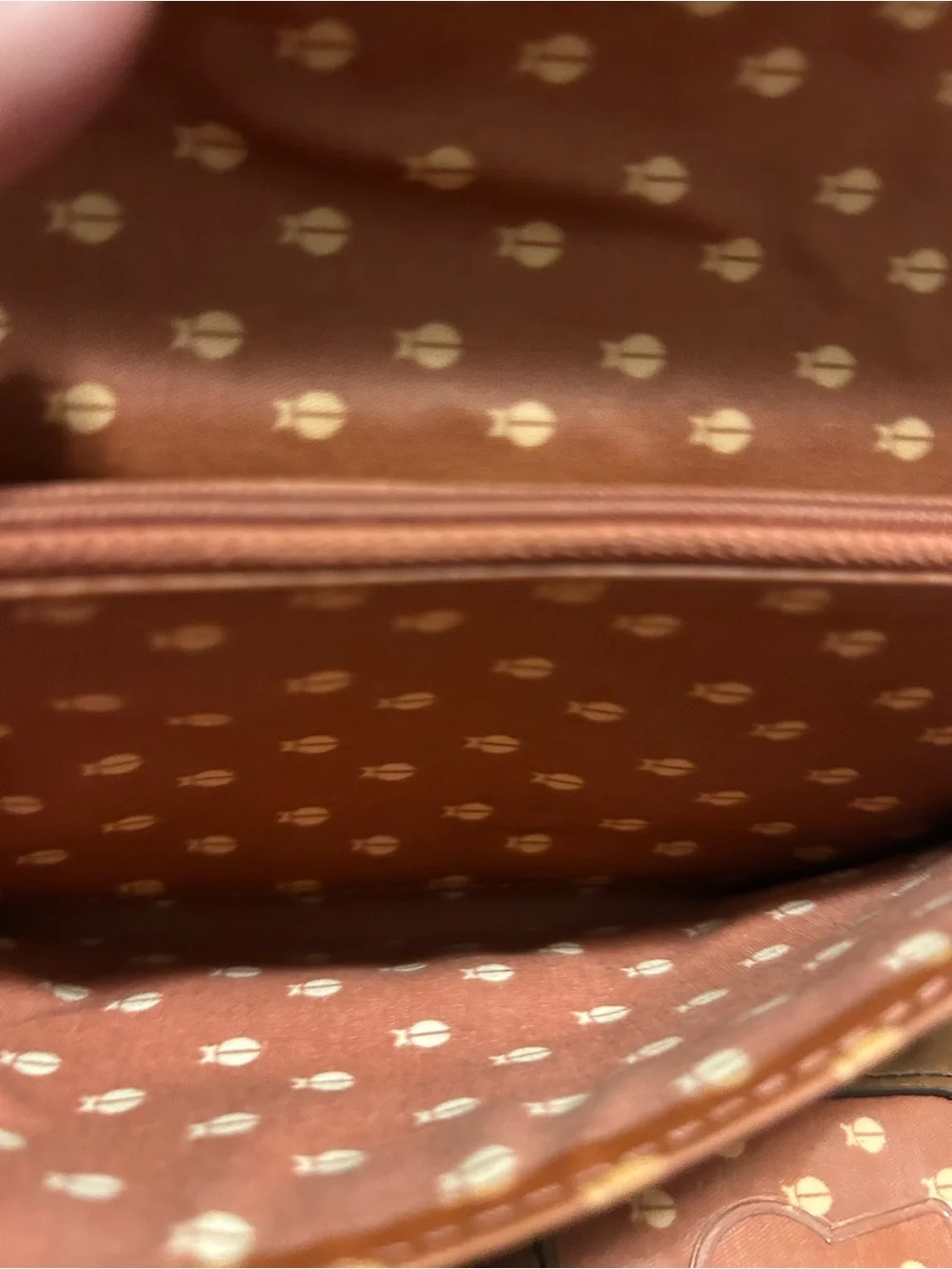 Fossil Floral Canvas Wallet with Brown Trim and Multicolor Print